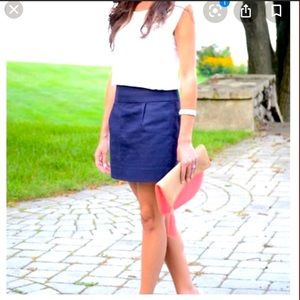 JCrew Navy Mini skirt size  2